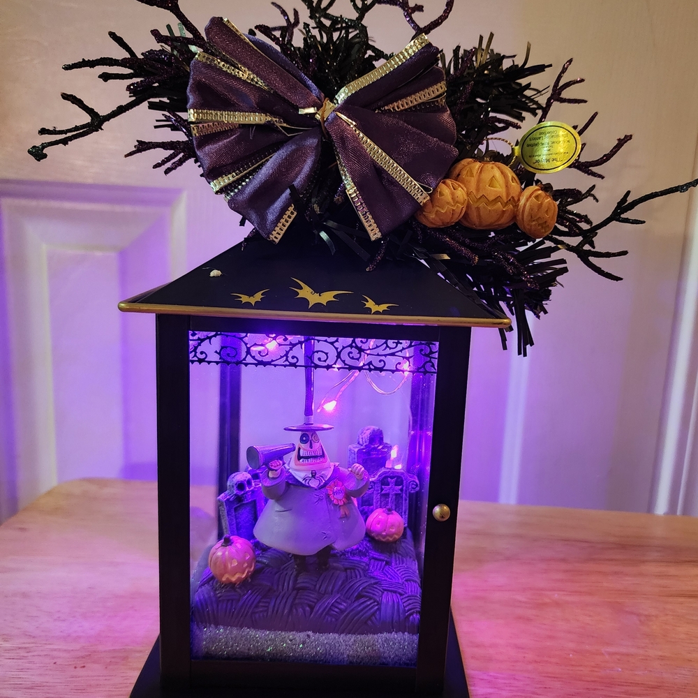 Nightmare Before Christmas Lantern with Purple Accents